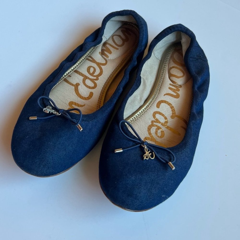 Sam Edelman Blue Ballet Flats Size 8
